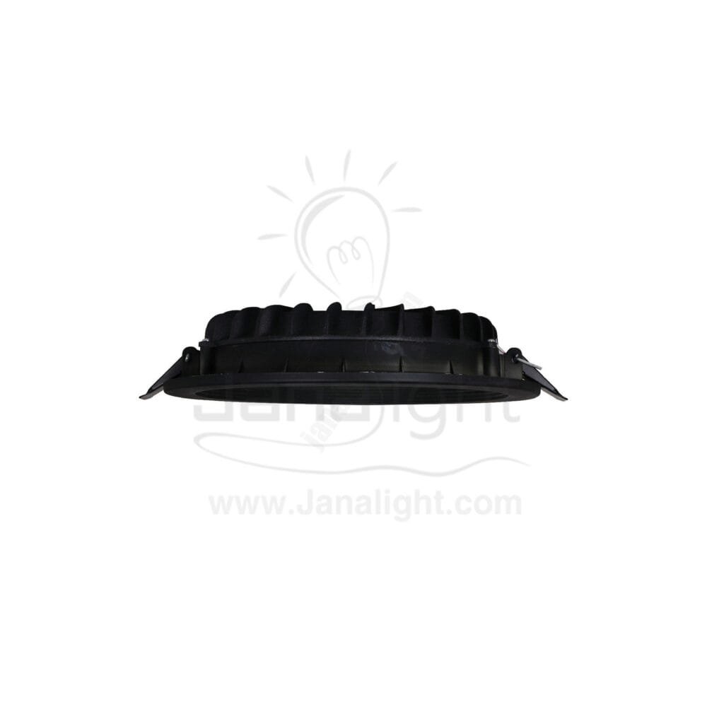 كشاف 30 وات كومبكت ابيض حلق اسود مط جنى لايت plastic white compact 30 watt downlight